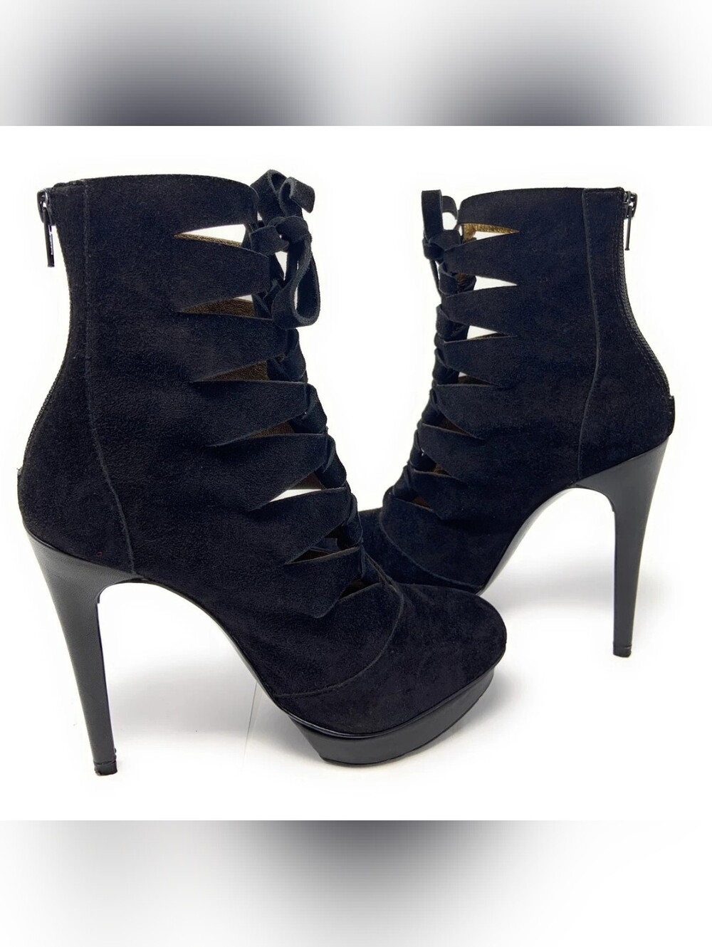 Pelle Moda Tammie Lace-Up Suede Booties